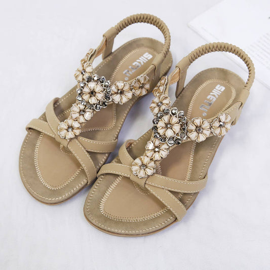 BOHEMIAN FLORAL RHINESTONE SANDALS_CWSHS0482