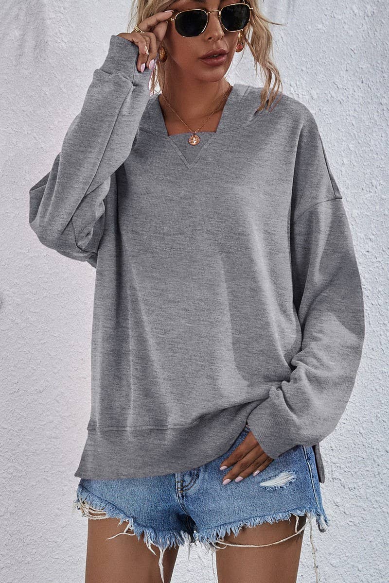 WOMEN CASUAL FLEECE HOODIE_CWOHOL0456