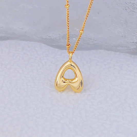 18K Gold 26 Letters Cute Hip Hop Pendant Necklace_CWMM5871