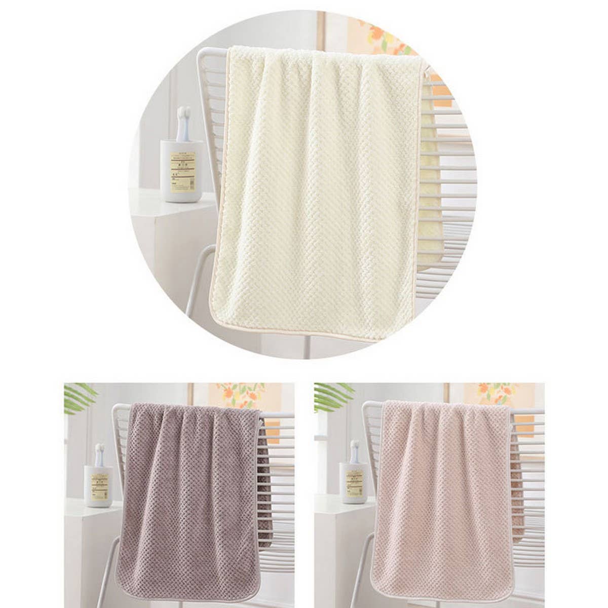 SOFT ABSORBENT CORAL FLEECE FACE TOWEL_CWASC1635