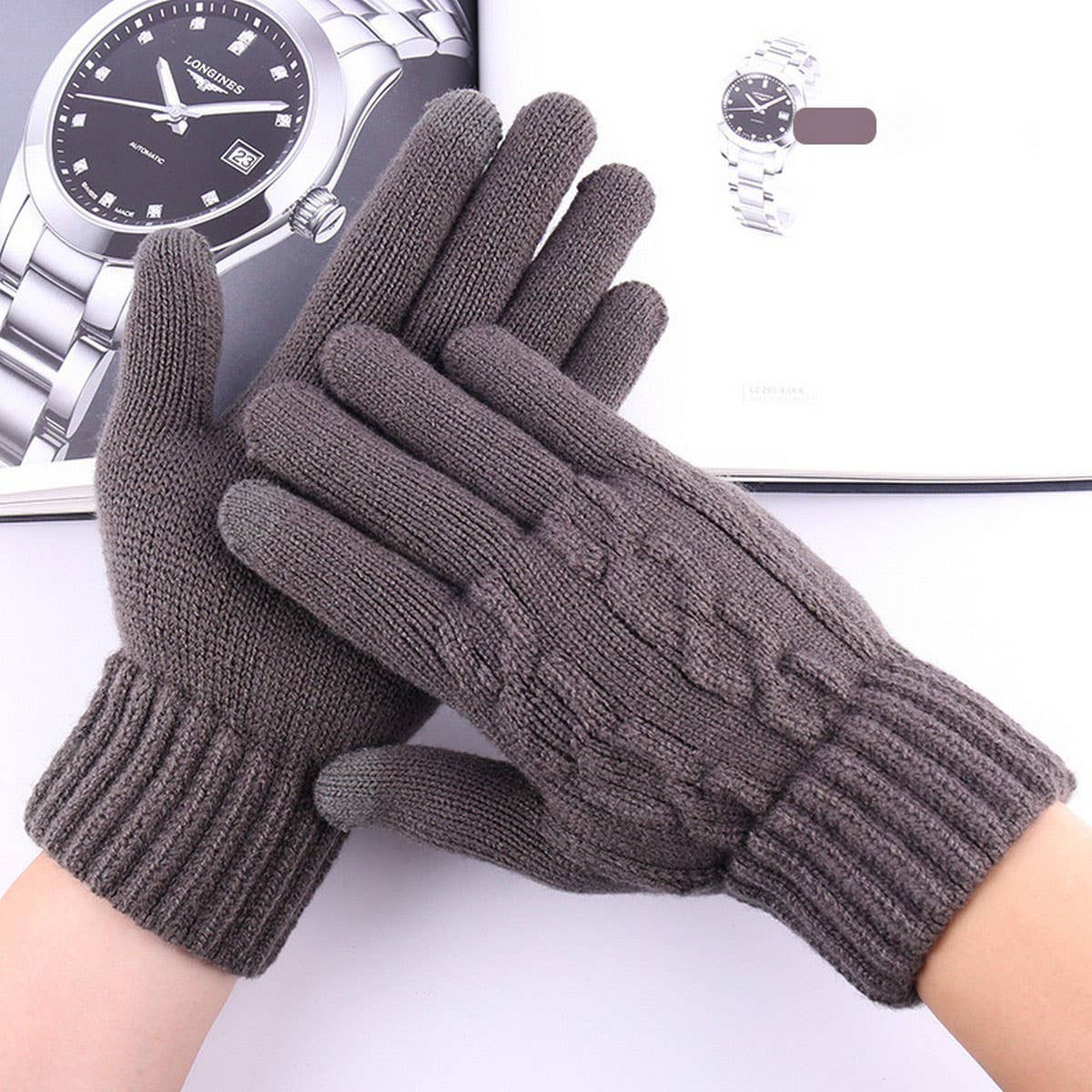 NEW MEN'S COLD-PROOF KNITTED TOUCHSCREEN GLOVES_CWAG0394
