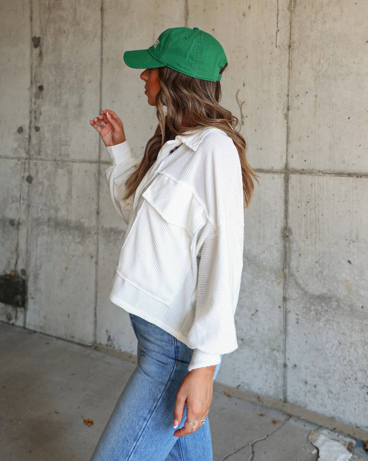 Striped single-breasted long-sleeved jacket