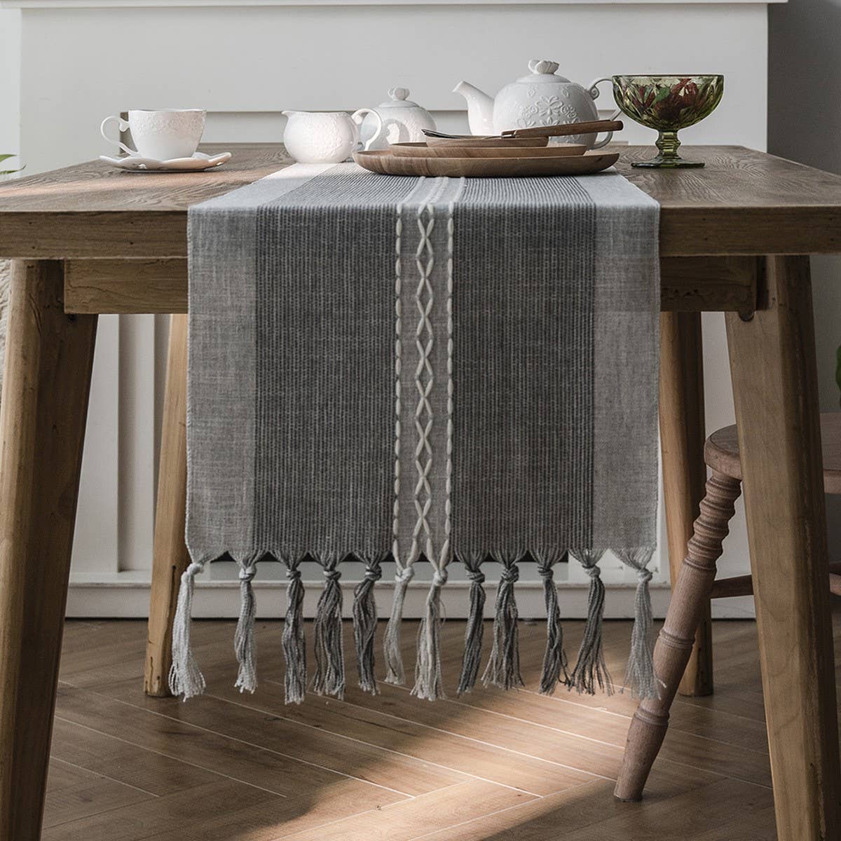 NORDIC GEOMETRIC TASSEL FASHION TABLECLOTH_CWMM1001