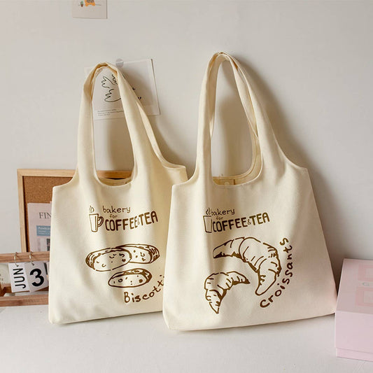 Simple Vest Style Canvas Tote Bag for Students_CWAB5661
