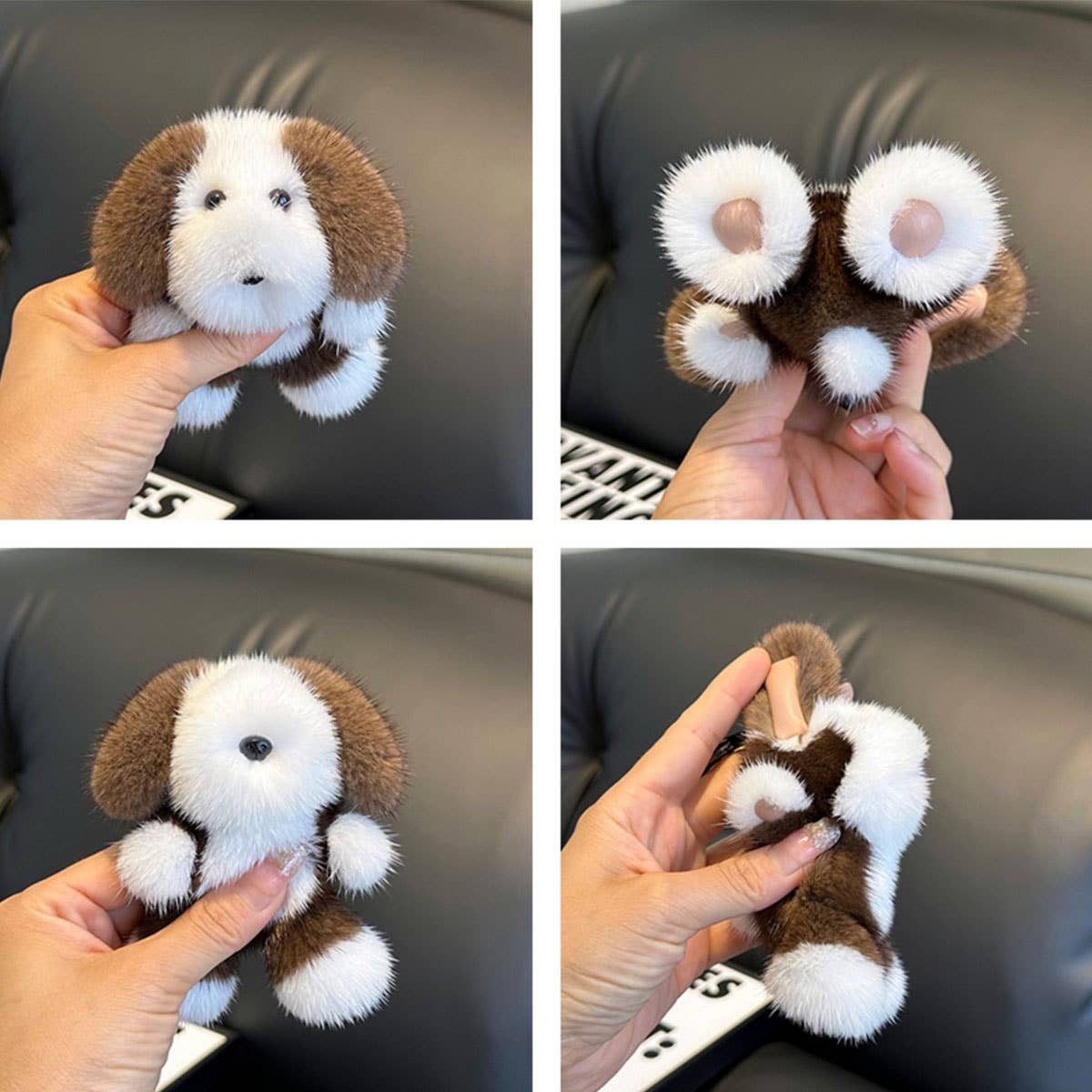 CUTE PUPPY CAR KEYCHAIN BAG PENDANT ORNAMENT