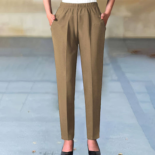 PROFESSIONAL THIN HIGH-WAISTED SLACKS