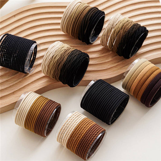 BLACK COFFEE COLOR SET HAIR TIES_CWAHA0332