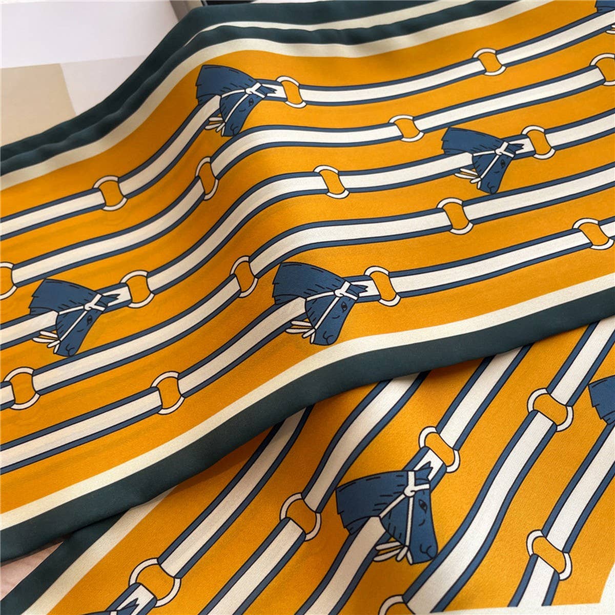 Skinny Silk Scarf for Hair, Neck or Bag Wrap_CWASC1512🎗️