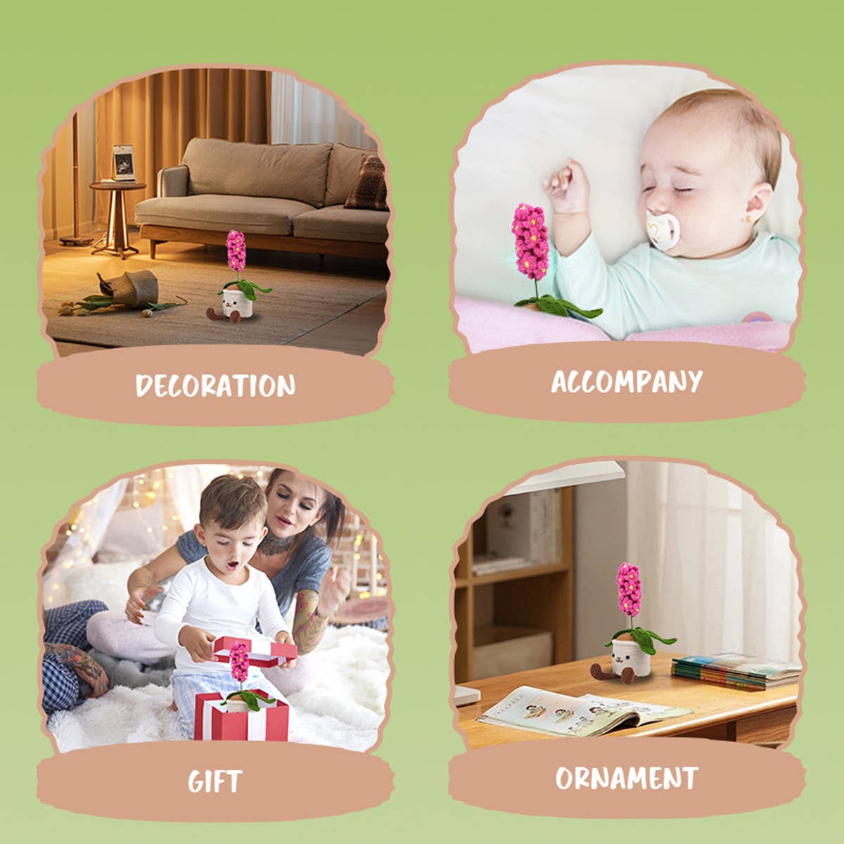 HAND KNITTED DIY BOUQUET CROCHET MATERIAL PACK