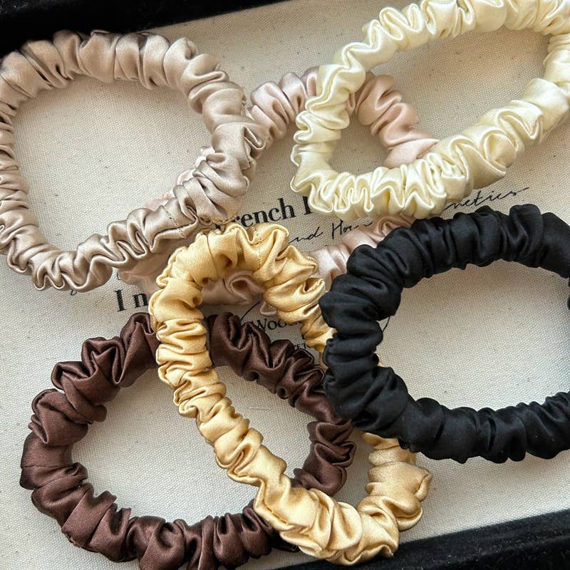 French-style fine hair rope made of mulberry silk