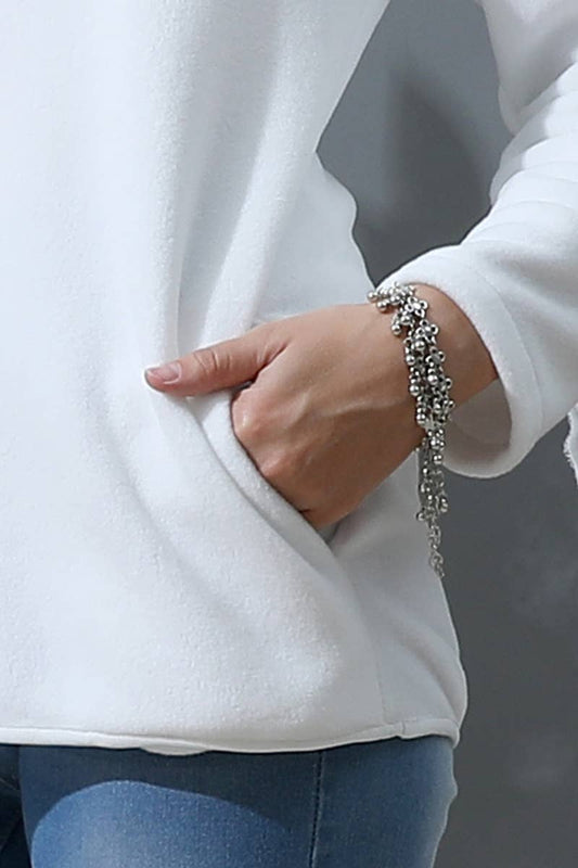 Cwttl1441_Zip Neck Lightweight Pullover Sweatshirt