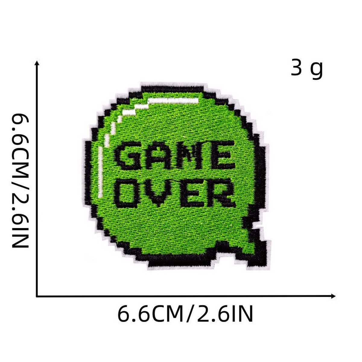GREEN GAME CARTOON EMBROIDERED PATCH