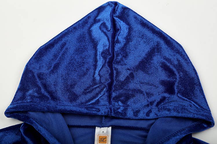 Fashion rhinestone Korean velvet sportswear set