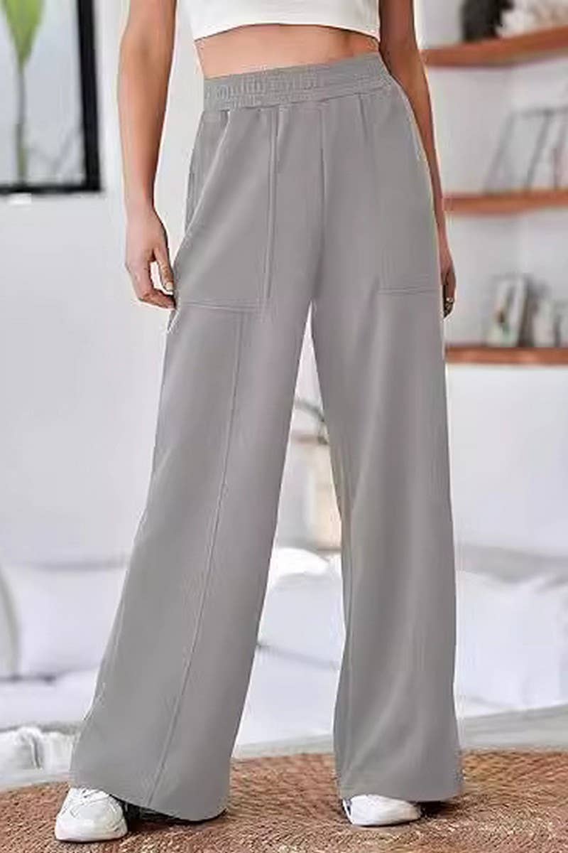 CWBLP01043_CASUAL HIGH WAIST WIDE LEG PANTS