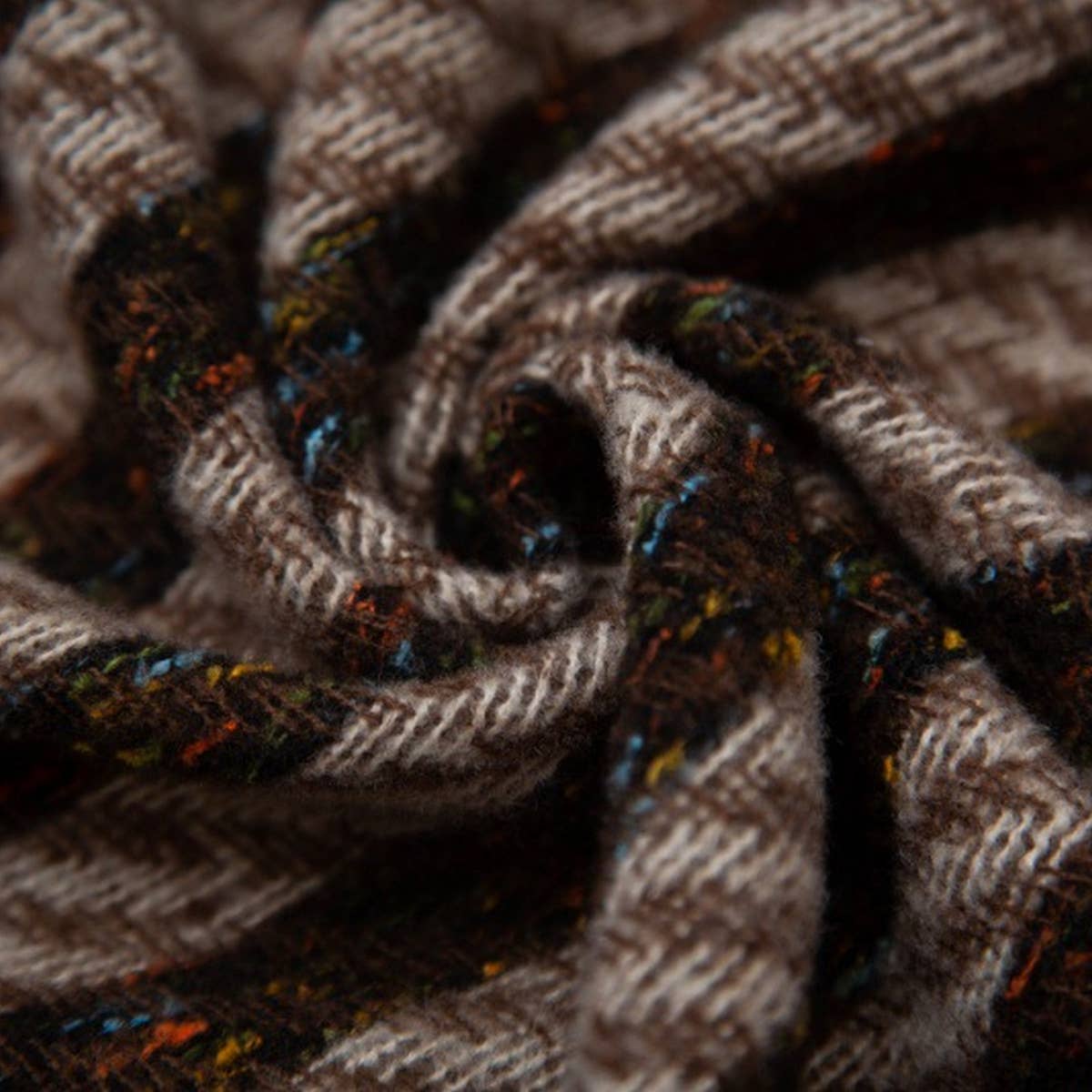 Striped Jacquard Scarf ??Unisex Winter Shawl_CWASC0866