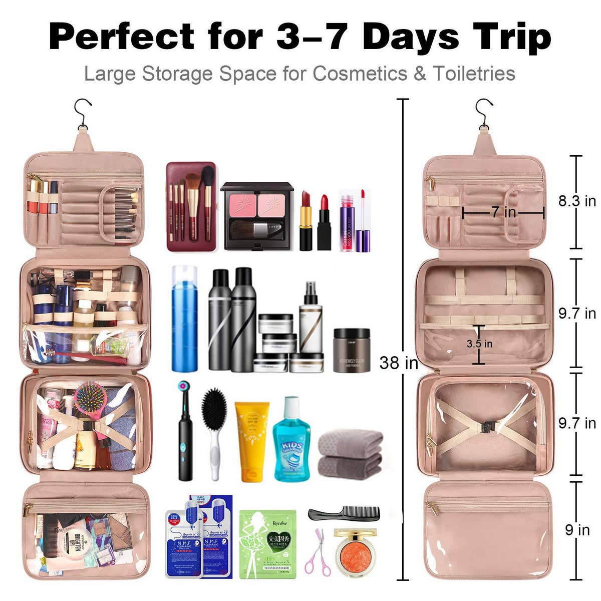 TRAVEL WATERPROOF TOILETRY BAG STORAGE BAG_CWAB2347
