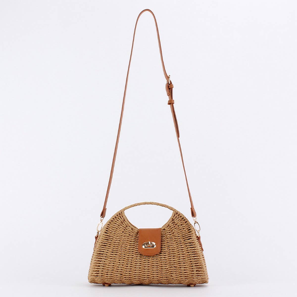 HIGH-END FASHIONABLE PAPER ROPE WOVEN BAG_CWAB4710