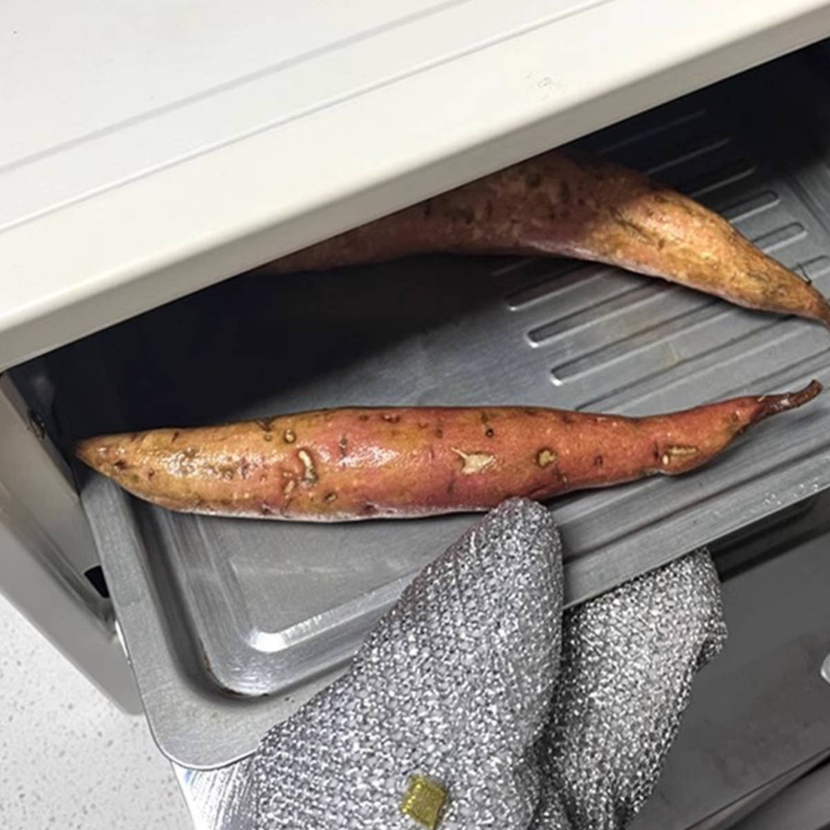 SILVER NON-STICK STEEL WIRE DISHWASHER