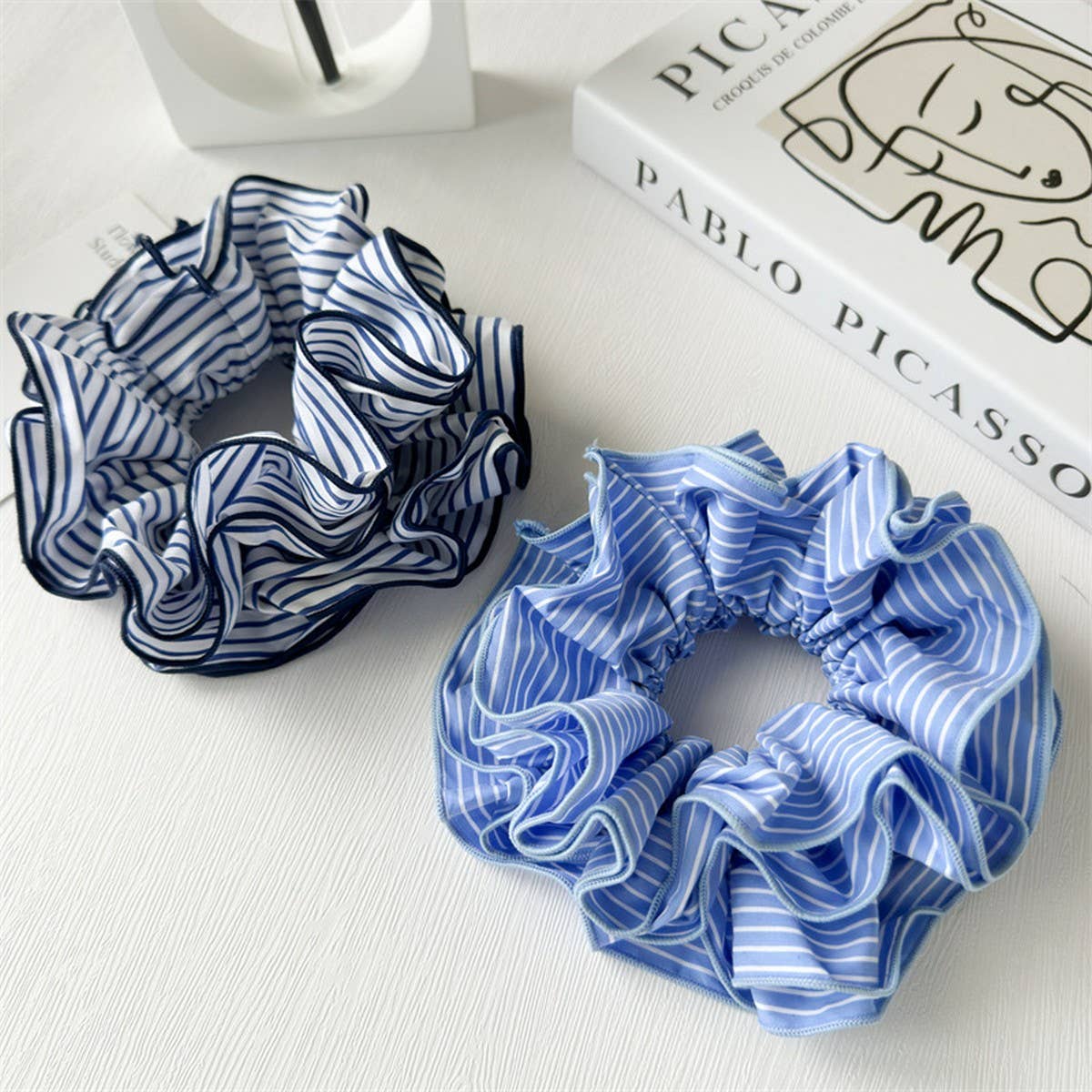 2024 NEW STRIPED LARGE INTESTINE HAIR TIE_CWAHA2436