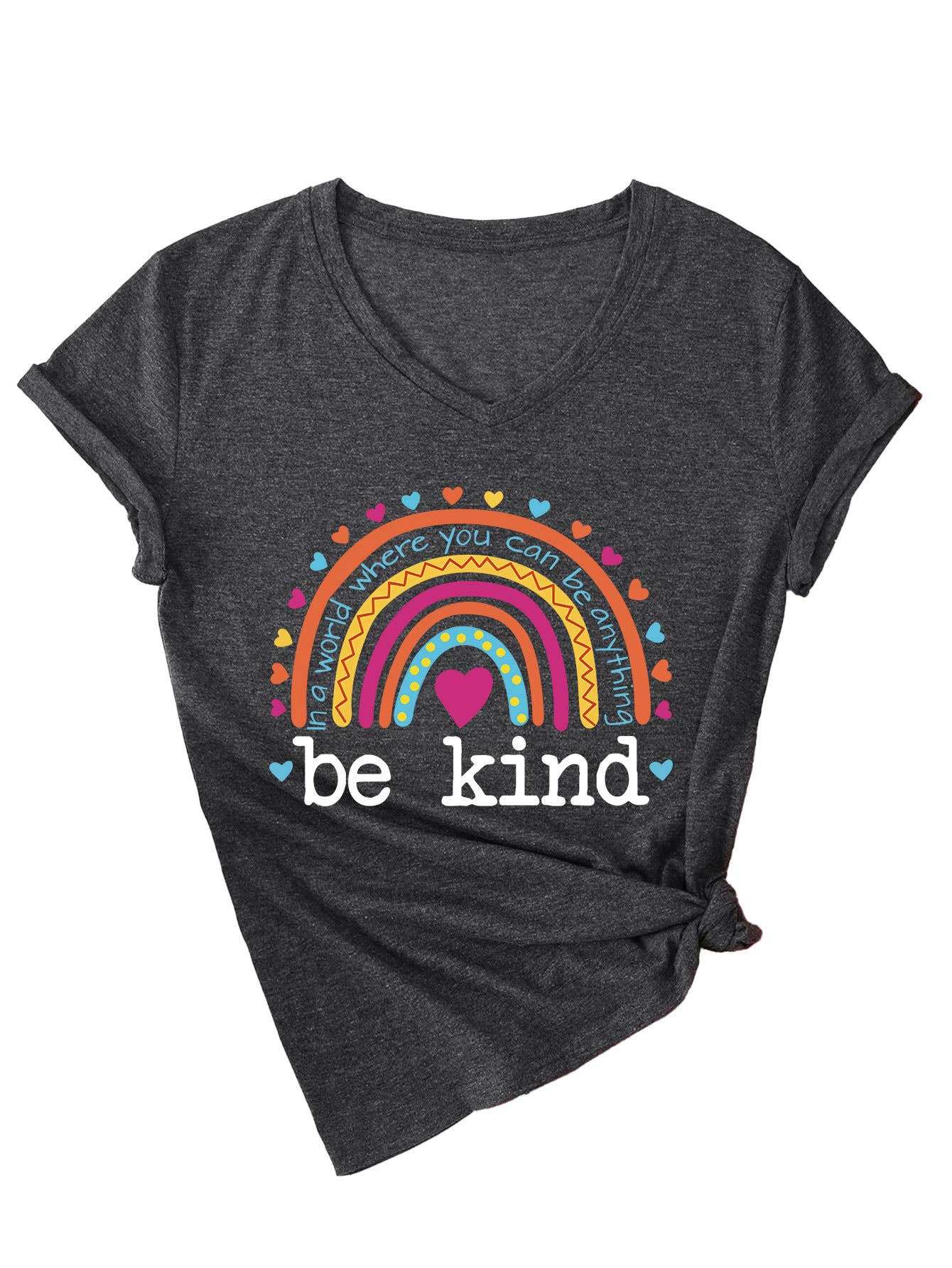 V-neck in a world where be short-sleeved T-shirt