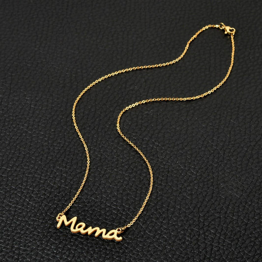 STAINLESS STEEL LETTER PENDANT CLAVICLE CHAIN_CWMM2722