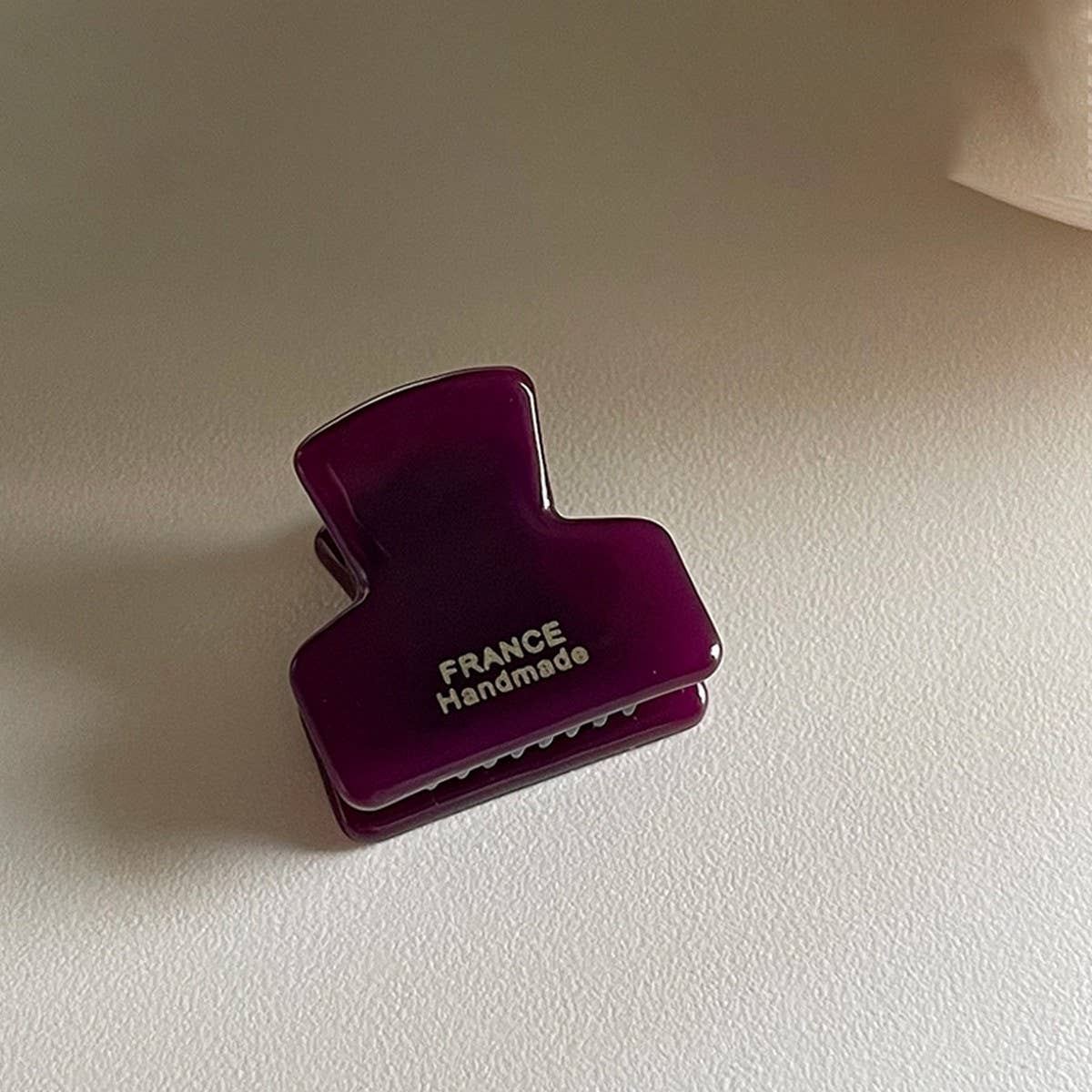 Minimalist Gold-Tone Mini Tortoise Hair Claw