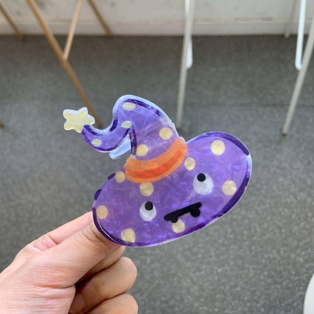 HALLOWEEN PUMPKIN BAT GHOST SKULL CLAW HAIR CLIP