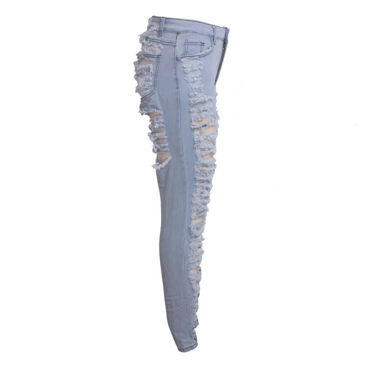 WOMENS SEXY HOLE TASSEL SLIM FITTING JEANS_CWJP0083
