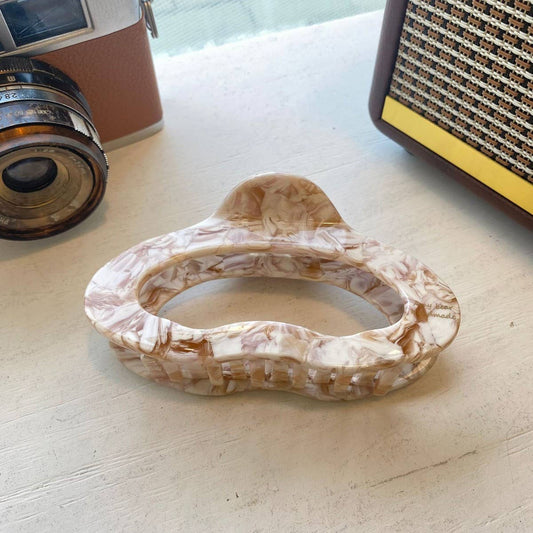 Cloud Shaped Hair Claw, Large Luxe Textured Clip