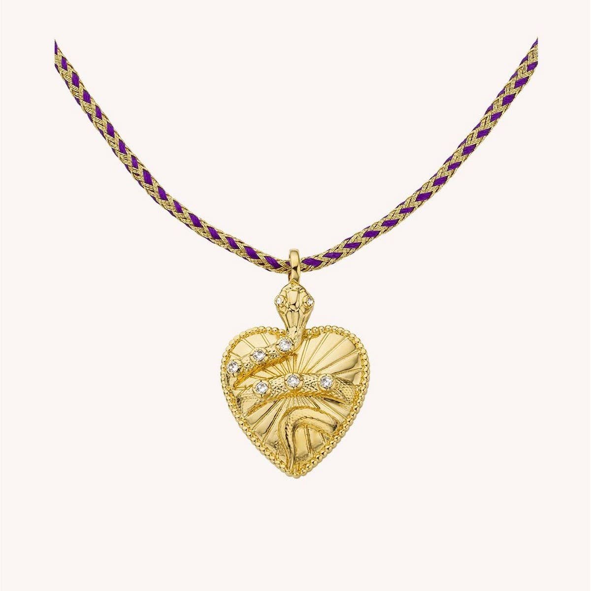 EXQUISITE VINTAGE SNAKE SHAPE ZIRCONIA NECKLACE_CWMM3826