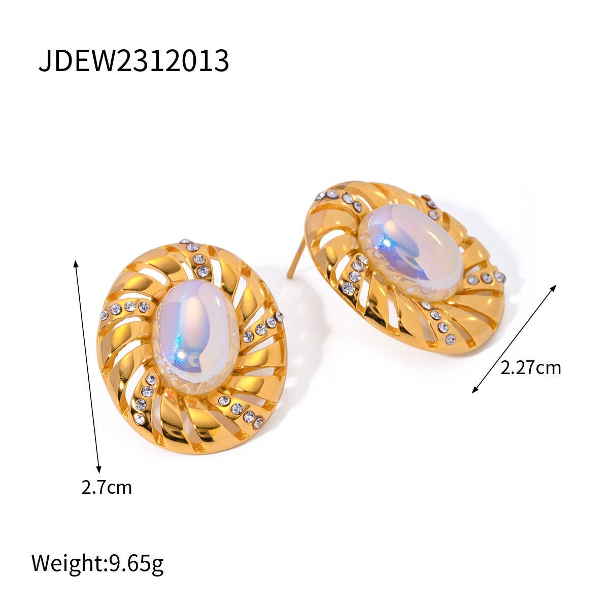 STAINLESS STEEL INLAID PEARL RHINESTONE RINGS_CWAJE1244