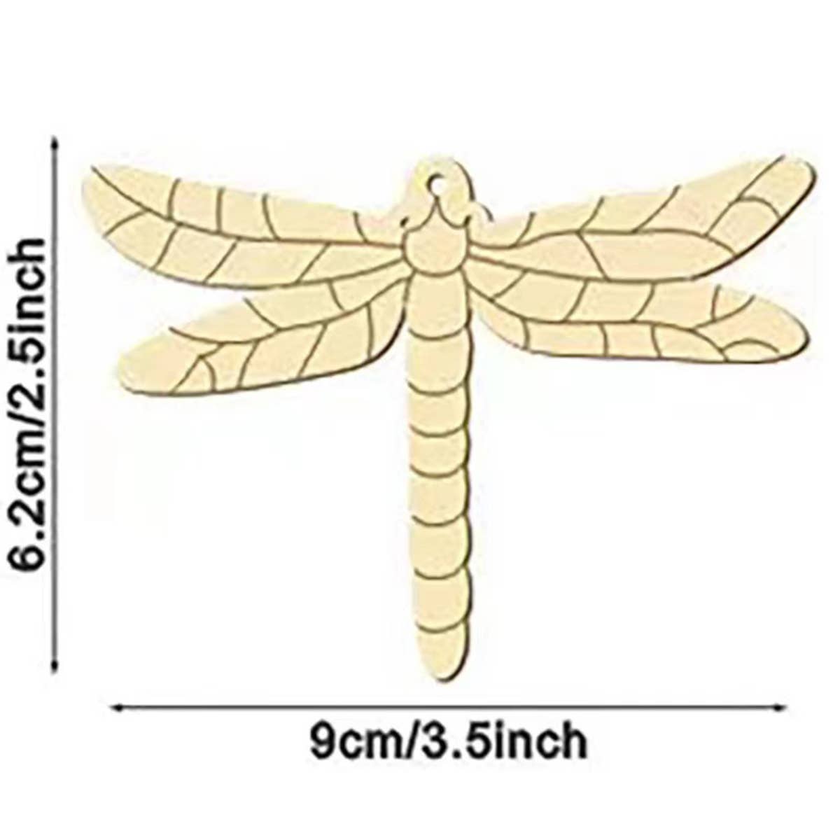 CWMM8559_PLANT AND INSECT SHAPED DIY SMALL WOODEN PENDANT