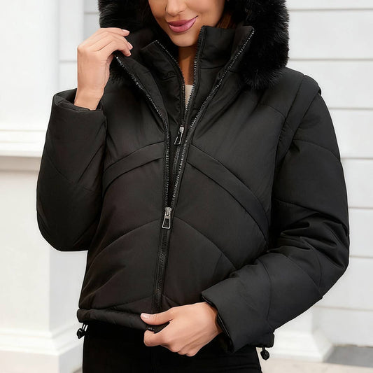 Two detachable cotton-padded jackets