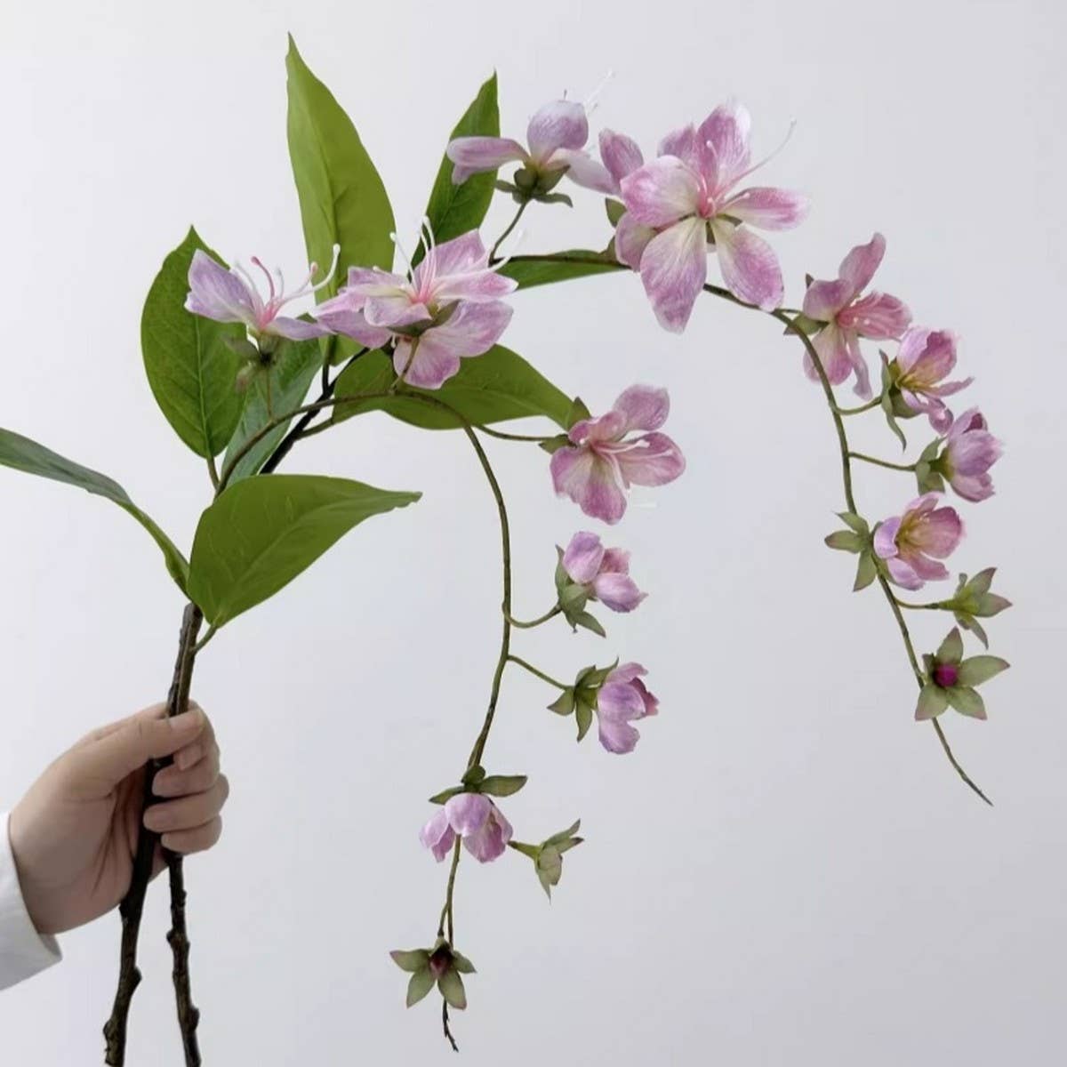 Single Stem Jasmine and Begonia Faux Flower Decor_CWMM6522