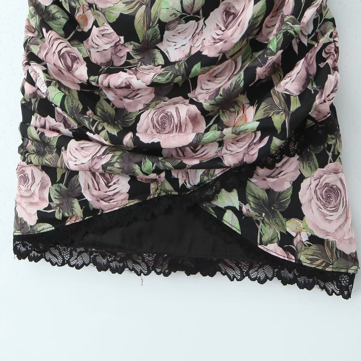 French Style Lace Rose Print Women¡¯s Slip Dress