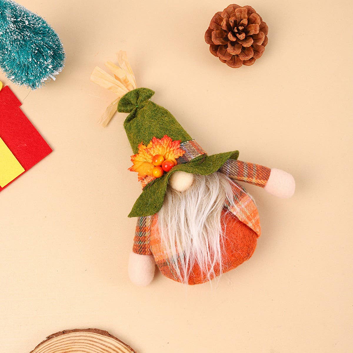 THANKSGIVING FACELESS OLD MAN DOLL ORNAMENTS