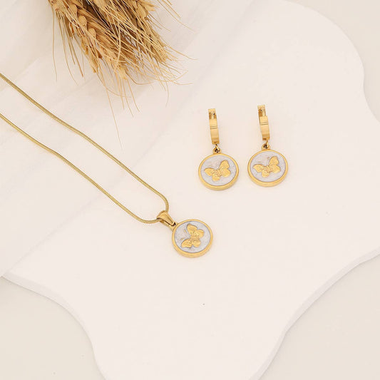 FASHIONABLE OIL DRIPPING BUTTERFLY NECKLACE_CWAHA0889