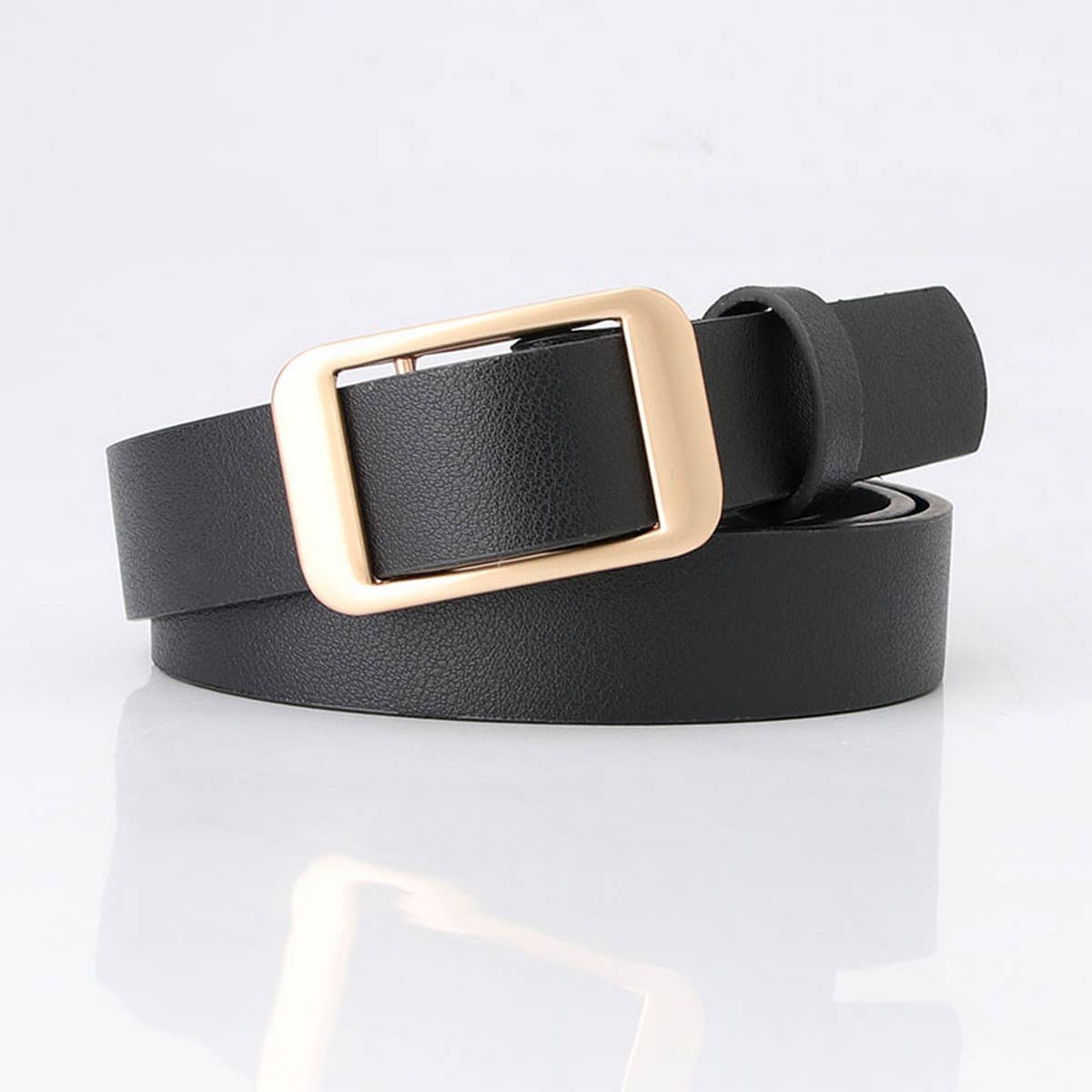 CWABE0914_SIMPLE DOUBLE BAR ALLOY BUCKLE BELT