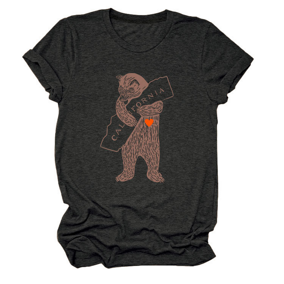 Funny Bear Short Sleeve T-Shirt for Her