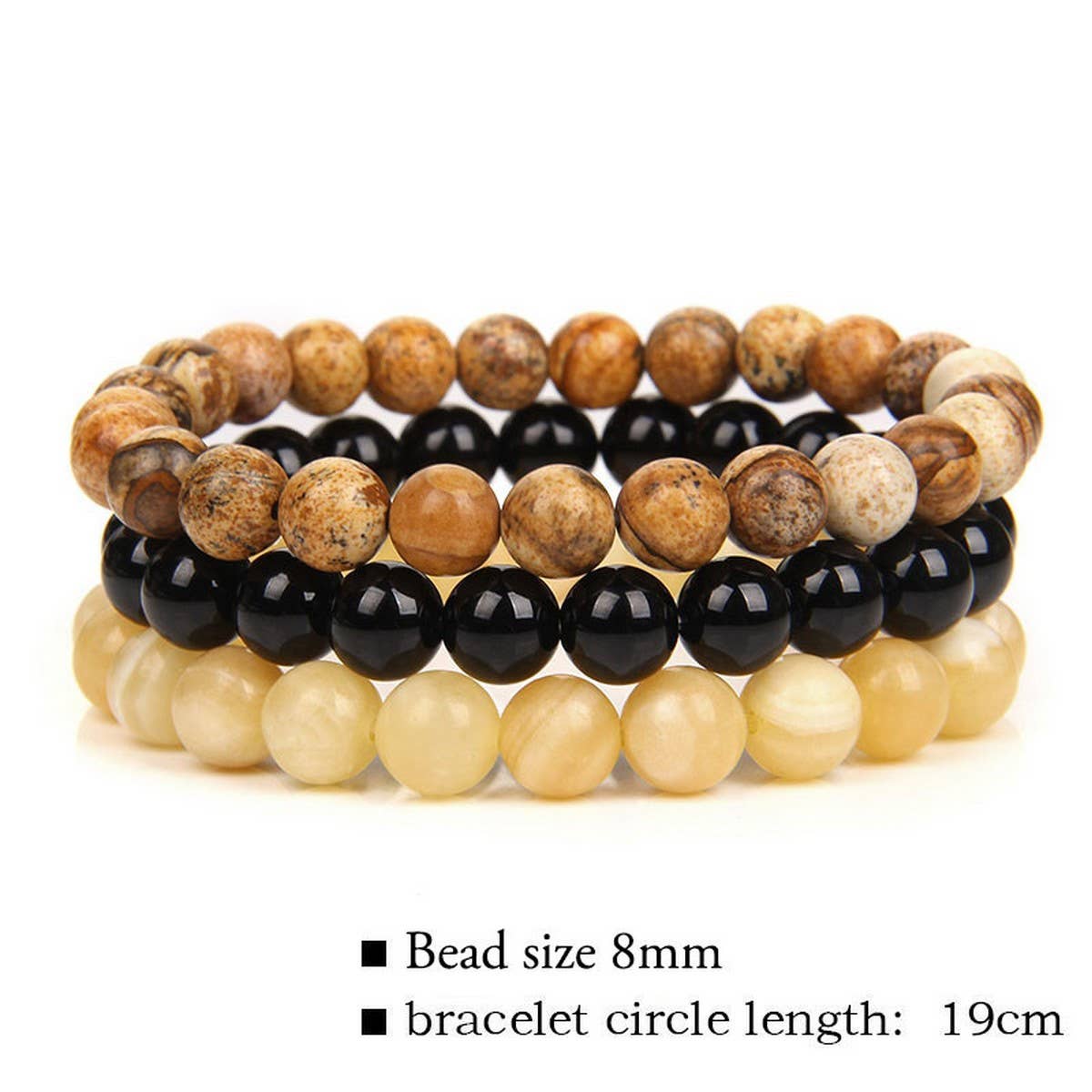 CWAJE3874_THREE-LAYER BEAD COMBINATION BRACELET