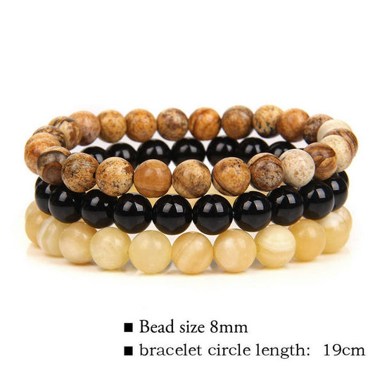 CWAJE3874_THREE-LAYER BEAD COMBINATION BRACELET