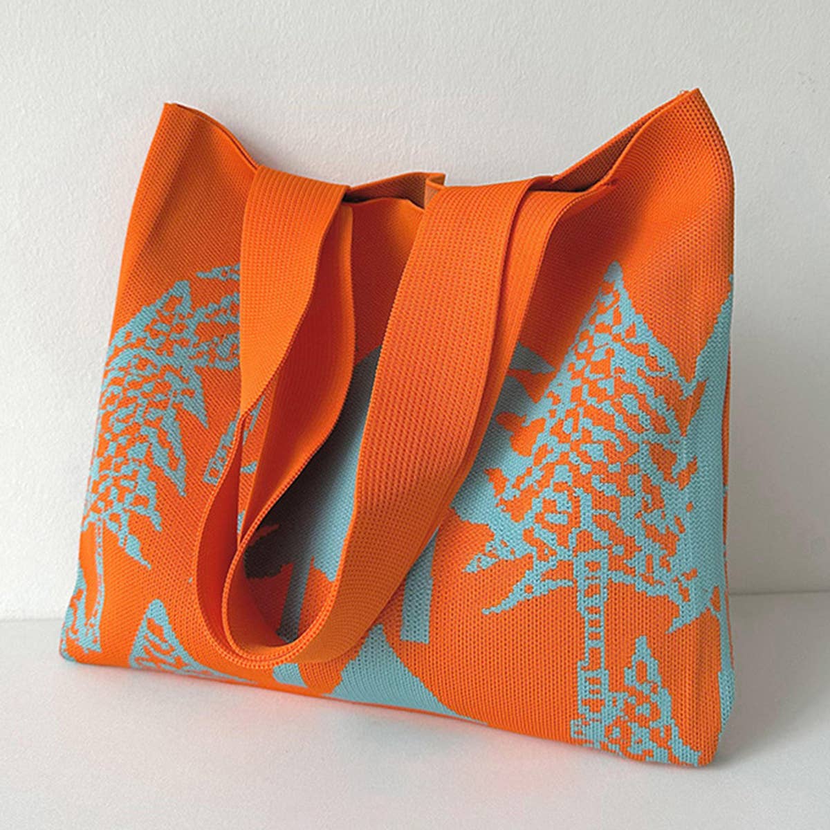 WOMEN FASHIONABLE KNITTED SHOULDER BAG HANDBAG_CWAB1512