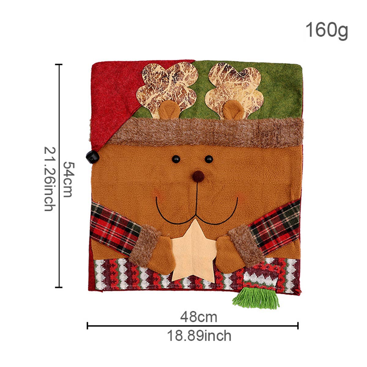 CWMM9405_CHRISTMAS DECORATIVE CHAIR COVER HOME DECOR