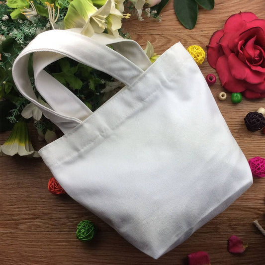 Hand-painted simple canvas lunch box bag