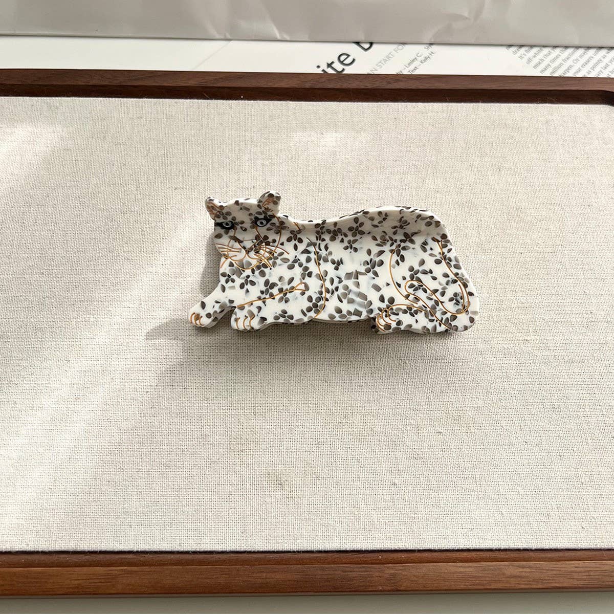 Cartoon Leopard Hair Claw ??Acetate Animal Clip_CWAHA5760