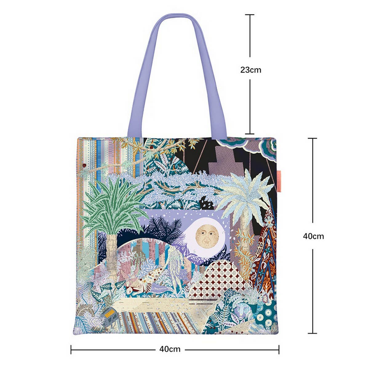 Midsummer Night Sun Canvas Tote Bag_CWAB5139