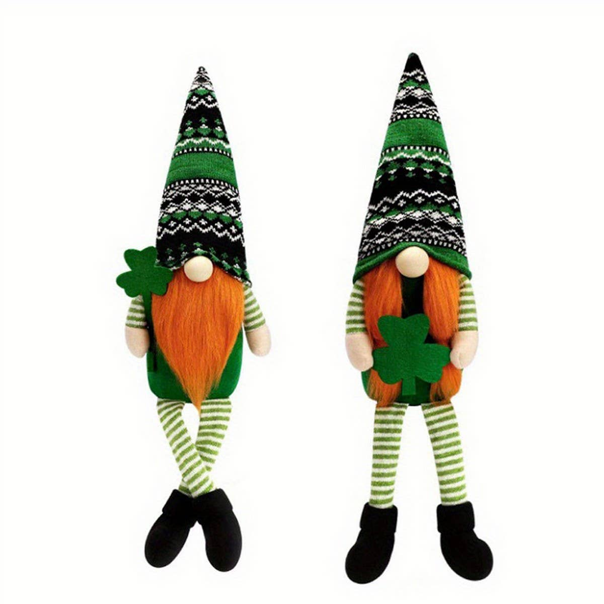 ST. PATRICK'S DAY STRIPED LONG-LEGGED DOLL ORNAMENT_CWMM3442