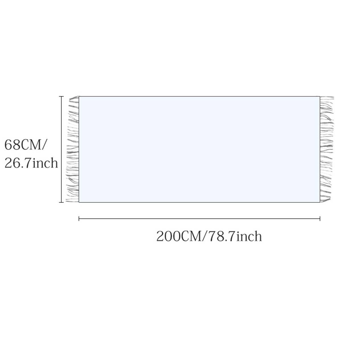 Crinkle Plaid Winter Scarf ? Unisex Soft Wrap