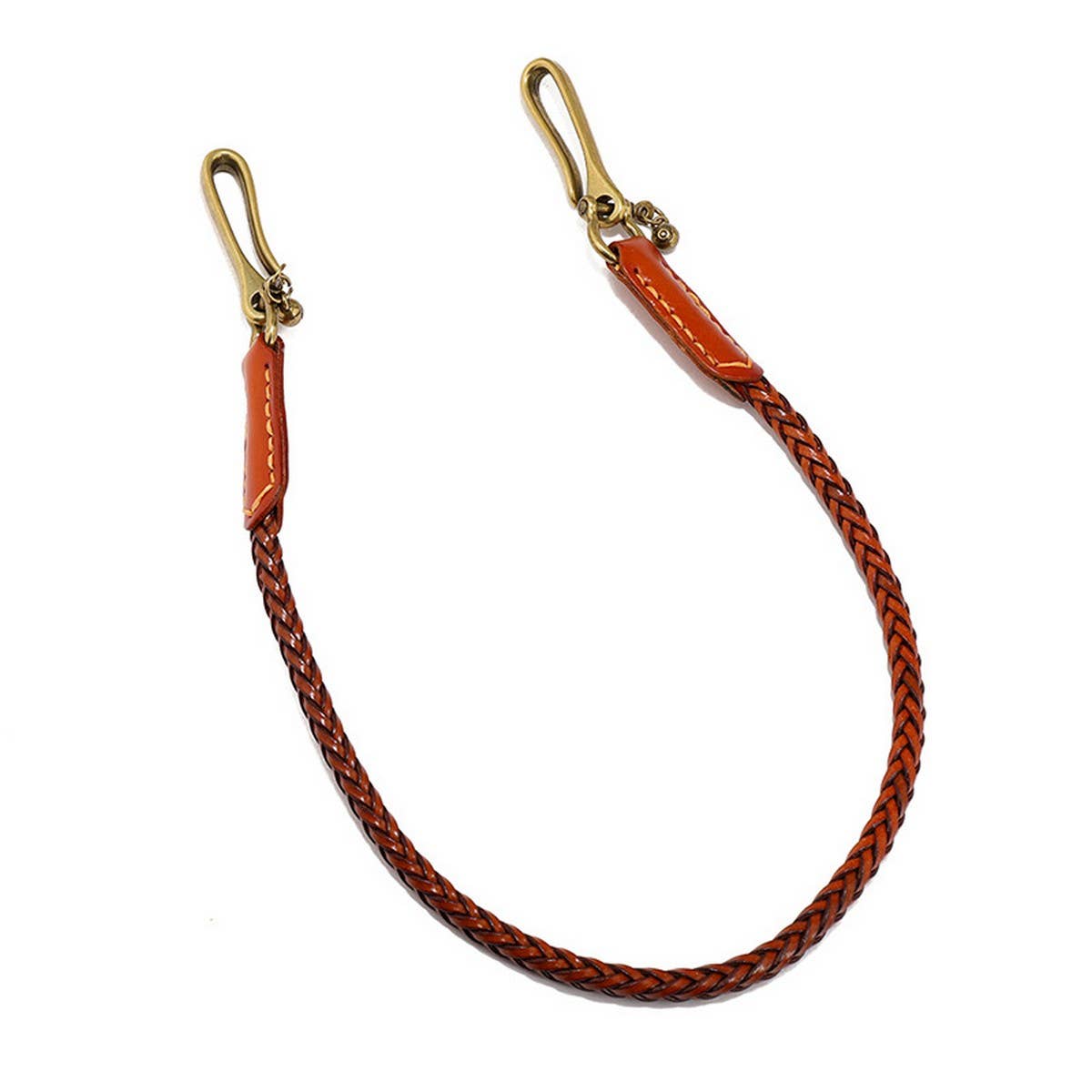 HAND-WOVEN VINTAGE LEATHER TROUSER CHAIN