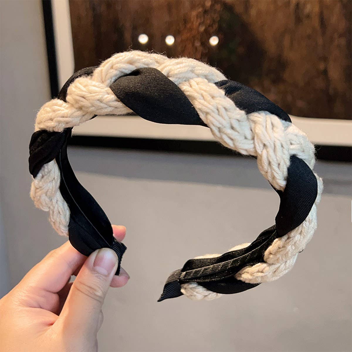 VINTAGE TWIST KNIT HEADBAND_CWAHA0442